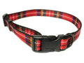 Ancol red tartan collar - medium