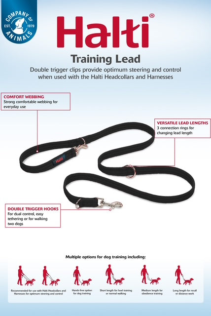 Halti training lead - black