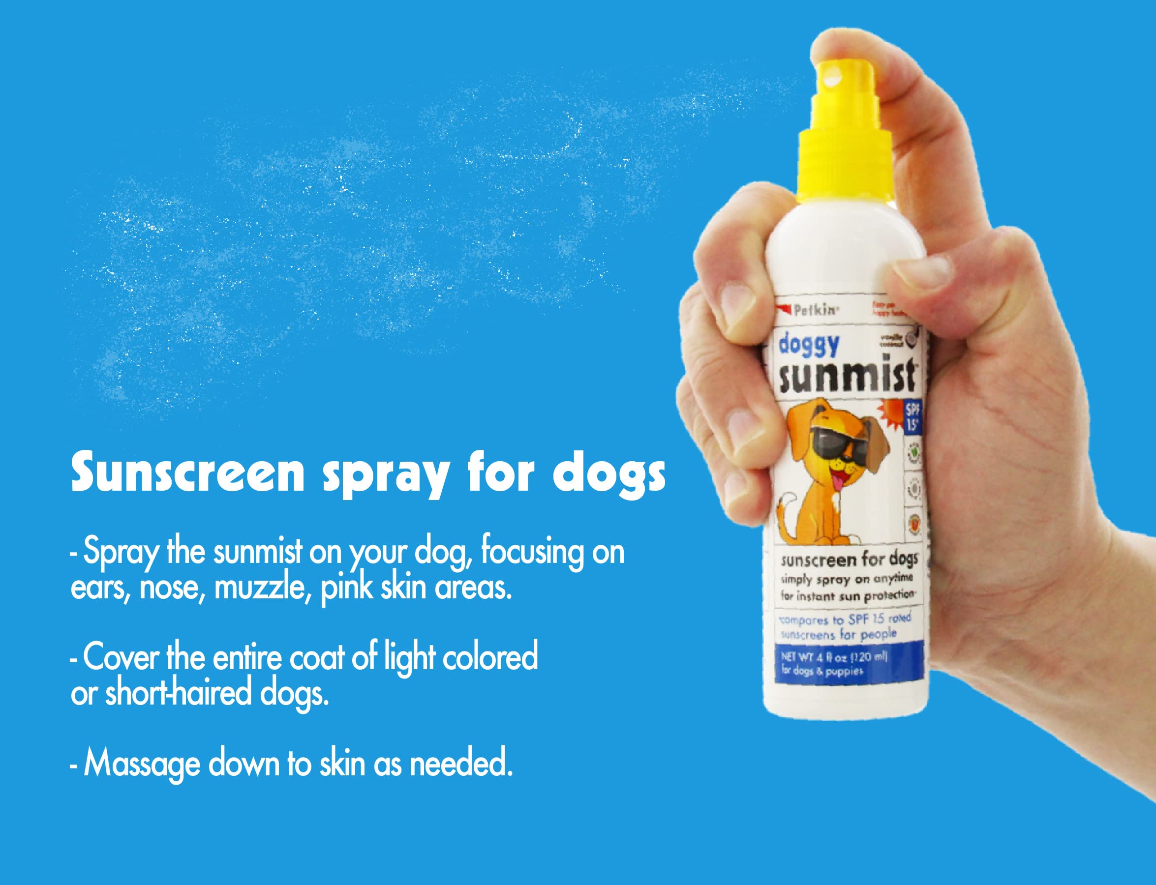 Petkin SPF15 doggy sunscreen mist