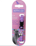 Kitten & Co purple tartan collar
